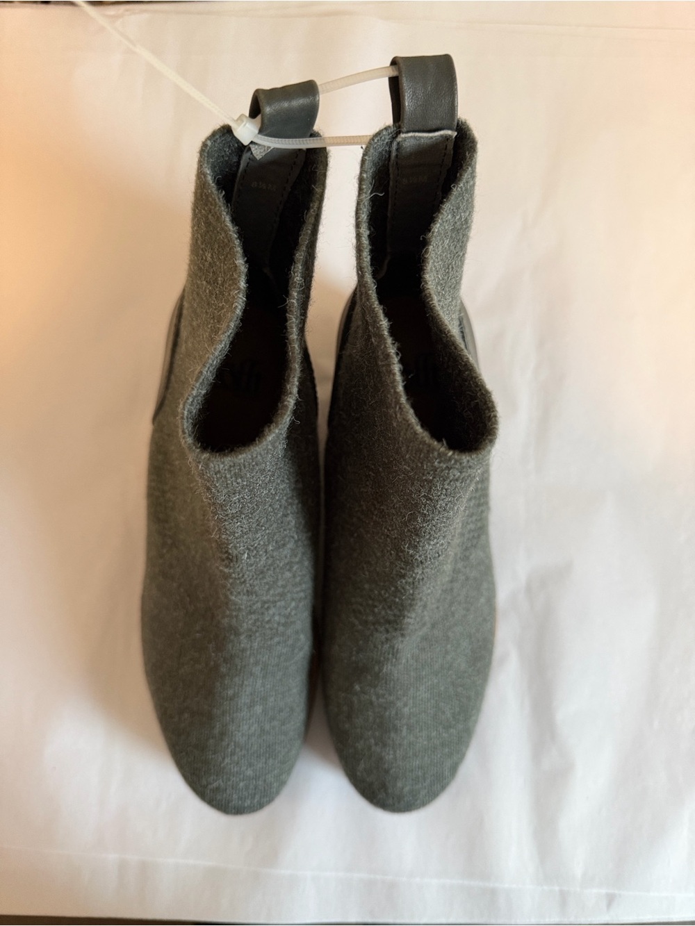Elaina Sofft Dark Gray Wedge Ankle Booties - Picture 5 of 9